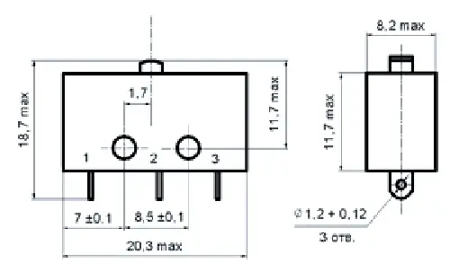 ПМ22-1 микропереключатель фото 3