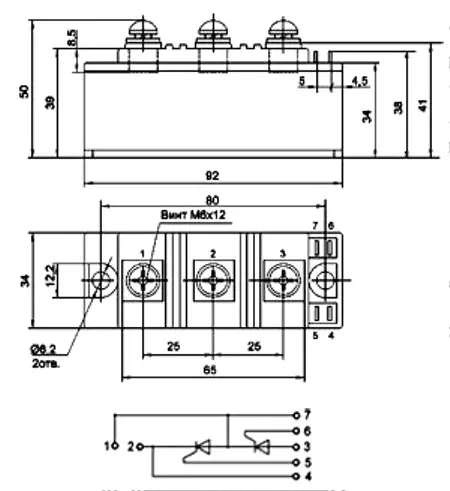 МТТ4/3-100-10 силовой модуль фото 3 МТТ4/3-100-10 силовой модуль фото 3
