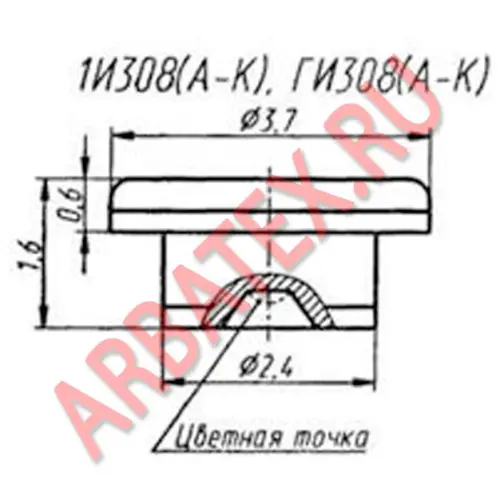 1И308Д диод фото 2 1И308Д диод фото 2