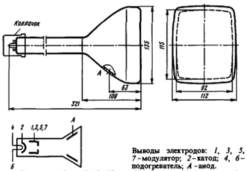 16ЛМ2В трубка электронно-лучевая фото 2 16ЛМ2В трубка электронно-лучевая фото 2