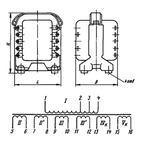 ТПП119-115-400В трансформатор фото 3