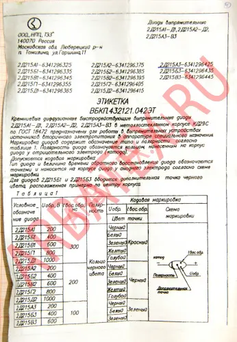 2Д215Б1 диод фото 4 2Д215Б1 диод фото 4