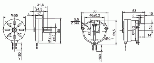 ДСМ-2-220 электродвигатель тихоходный фото 3