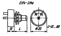 СП4-2МА 1Вт 6.8 кОм фото 3 СП4-2МА 1Вт 6.8 кОм фото 3