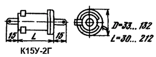К15У-2Г 2кВ 270 пф 2.5квар фото 2